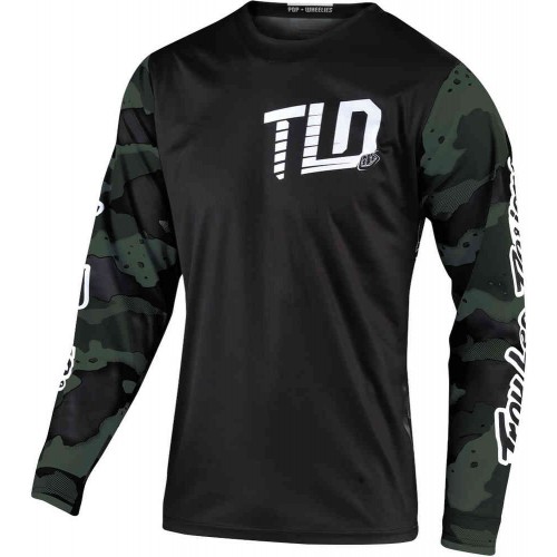 CAMISOLA TROY LEE DESIGNS 2021 GP CAMO - VERDE / PRETO
